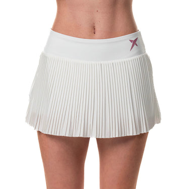 Padel skirt women's Drop Shot Radiant SS25 white #Color_White