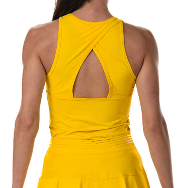 Padel T-shirt women's Drop Shot Sol SS25 yellow #Color_Yellow