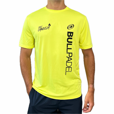 T-shirt Bullpadel Dale Candela PM yellow #Color_Yellow