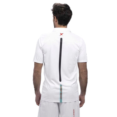 Padel polo Drop Shot Mylar white #Color_White