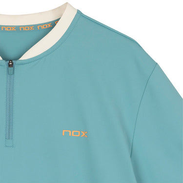 Polo men's NOX PRO Turquoise Men SS25 Padel Polo blue #Color_Blue