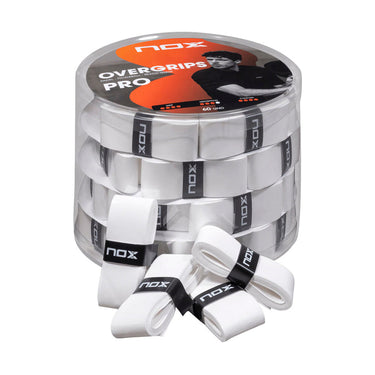 Nox Pro White Smooth Overgrips (60 pcs.)